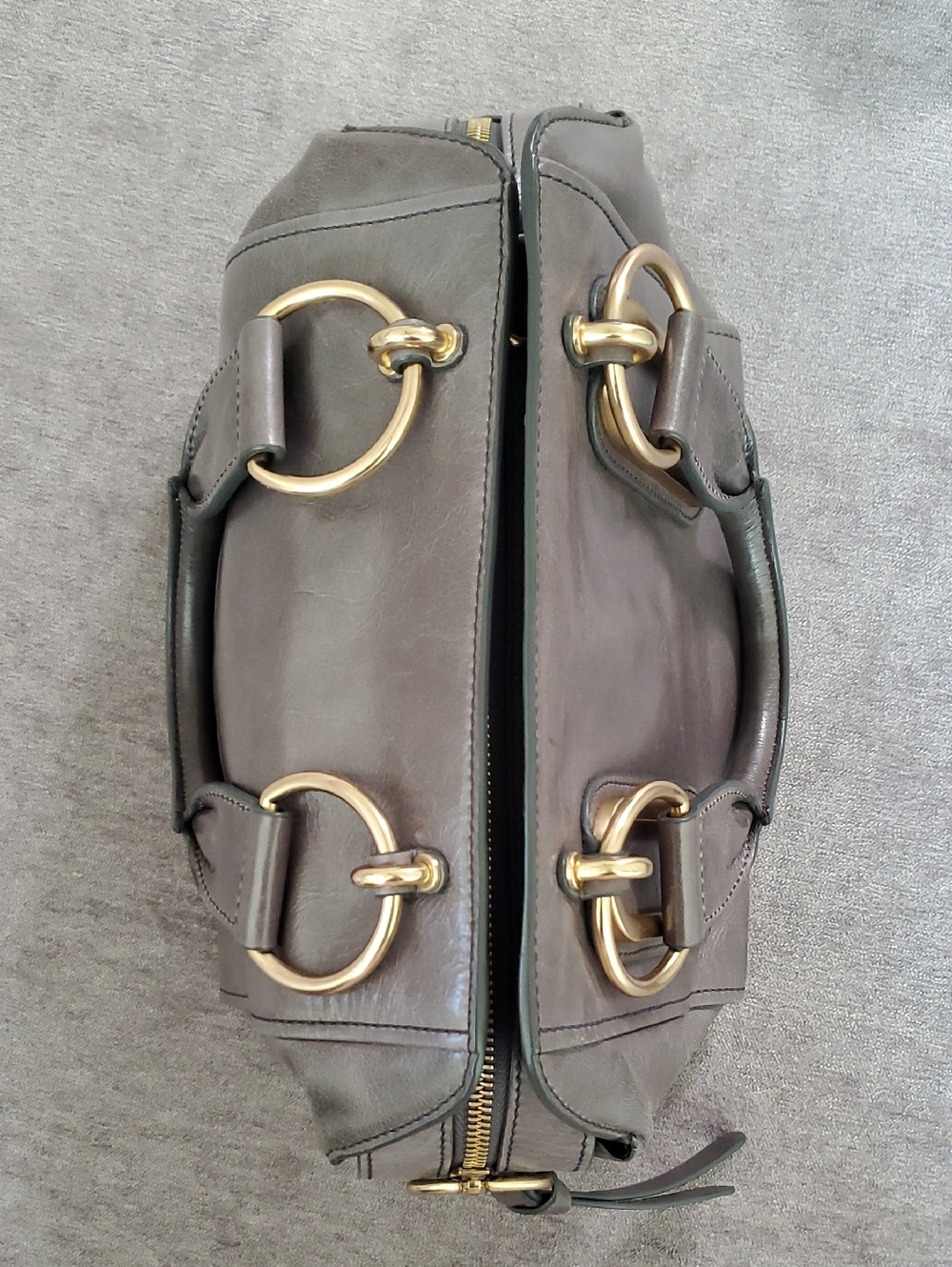 EUC See By Chloe Leather Satchel In Gray With Gold Hardware - Picture 5 of 16